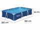 Bestway Steel Pro 56411 - 300x201x66 cm - Piscina fuori terra + Pompa filtro 16 W