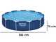 Bestway Steel Pro 56681 - &Oslash;366x76 cm - Piscina Rotonda + Pompa filtro 16 W