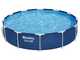Bestway Steel Pro 56681 - &Oslash;366x76 cm - Piscina Rotonda + Pompa filtro 16 W
