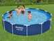 Bestway Steel Pro 56681 - &Oslash;366x76 cm - Piscina Rotonda + Pompa filtro 16 W