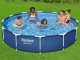 Bestway Steel Pro 56681 - Piscina Rotonda + Pompa filtro 16 W