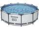 Bestway Steel Pro Max 56418 - &Oslash;366x100 cm - Piscina Rotonda + Pompa filtro e scaletta