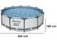 Bestway Steel Pro Max 56418 - &Oslash;366x100 cm - Piscina Rotonda + Pompa filtro e scaletta