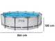 Bestway Steel Pro Max 56418 - &Oslash;366x100 cm - Piscina Rotonda + Pompa filtro e scaletta