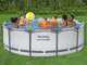 Bestway Steel Pro Max 56418 - &Oslash;366x100 cm - Piscina Rotonda + Pompa filtro e scaletta