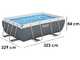 Bestway Power Steel 56629 - Piscina fuori terra + Pompa filtro 16 W e dispenser