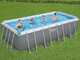 Bestway Power Steel 56671 - 488x244x122 cm - Piscina fuori terra
