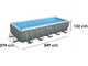 Bestway Power Steel 5619Q - 549x274x132 cm - Piscina fuori terra