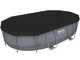 Bestway Power Steel 56448 - 488x305x107 cm - Piscina Ovale
