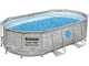 Bestway Power Steel Swim Vista 56714 - 427x250x100 cm - Piscina Ovale