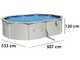 Bestway Hydrium 56586 - 500x360x120 cm - Piscina Ovale