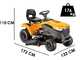 Stiga Tornado 5108 W - Trattorino tosaerba - Cambio idrostatico - Scarico laterale e Mulching
