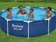 Bestway Steel Pro 56679 - &Oslash;305x76 cm - Piscina Rotonda + Pompa filtro 16 W