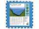 Piastrella antiscivolo blu 50x50 cm 9 pz Betsway 58220