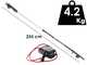 Zanon Shark ZS50 - Forbice elettrica da potatura su asta - 50.4V 2.9 Ah - 255 cm