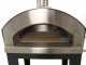 Rossofuoco Campagnolo Nero - Forno a legna da esterno con carrello