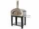 Rossofuoco Campagnolo Nero - Forno a legna da esterno con carrello