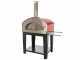 Rossofuoco Campagnolo Rosso - Forno a legna da esterno con carrello