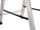 S.T.P. Issima A07IS175, 4 gradini, 1.51 m - Scalandrino in alluminio con cavalletto - Altezza stimata operativa 2.89 m