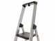 S.T.P. Issima A07IS175, 4 gradini, 1.51 m - Scalandrino in alluminio con cavalletto - Altezza stimata operativa 2.89 m