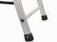 S.T.P. Issima A07IS175, 4 gradini, 1.51 m - Scalandrino in alluminio con cavalletto - Altezza stimata operativa 2.89 m