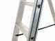 S.T.P. Issima A07IS175, 4 gradini, 1.51 m - Scalandrino in alluminio con cavalletto - Altezza stimata operativa 2.89 m