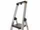 S.T.P. Issima A07IS200, 5 gradini, 1.74 m - Scalandrino in alluminio con cavalletto - Altezza stimata operativa 3.12 m