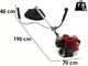 EuroMech TJ 45 EC - Decespugliatore a scoppio con manubrio - Motore Kawasaki