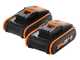 Worx Nitro WG286E - Tagliasiepi a batteria 2x20V/2Ah - Lama da 60 cm