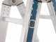 S.T.P. Universale A20UNINA, 2x6 gradini, 3.08 m - Scala in alluminio telescopica - Altezza stimata operativa 4.08 m
