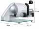 Graef Classic C99 Silver - Affettatrice 2 in 1 con affettaverdure - Lama da 170 mm