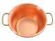 LAR Polentamatic - Paiolo in rame elettrico martellato per polenta a base piana 4.5L - 8W