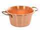 LAR Polentamatic - Paiolo in rame elettrico martellato per polenta a base piana 4.5L - 8W