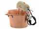 LAR Polentamatic - Paiolo in rame elettrico martellato per polenta a base piana 6.5L - 8W