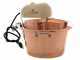 LAR Polentamatic - Paiolo in rame elettrico martellato per polenta a induzione 6.5L - 8W