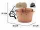 LAR Polentamatic - Paiolo in rame elettrico martellato per polenta a induzione 6.5L - 8W