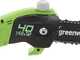 Greenworks G40PSFK2 - Potatore a batteria a spalla su asta di prolunga - Batteria 40V 2Ah