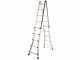 S.T.P. Universale A20UNINC, 2x10 gradini, 5.48 m - Scala in alluminio telescopica - Altezza stimata operativa 6.48 m