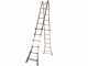 S.T.P. Universale A20UNIND, 2x12 gradini, 6.08 m - Scala in alluminio telescopica - Altezza stimata operativa 7.08 m