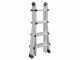 Marchetti Black 55, 2x10 gradini, 5.20 m - Scala telescopica in alluminio - Altezza stimata operativa 6.20 m