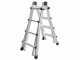 Marchetti Black 55, 2x10 gradini, 5.20 m - Scala telescopica in alluminio - Altezza stimata operativa 6.20 m