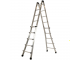 Marchetti Black 55, 2x10 gradini, 5.20 m - Scala telescopica in alluminio - Altezza stimata operativa 6.20 m