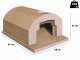 Linea VZ F4 - Forno a legna con piano cottura 56x61 cm - Capacit&agrave; cottura 2 pizze