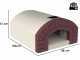 Linea VZ Capri - Forno a legna da incasso con piano cottura 72x70 cm - Capacit&agrave; cottura 3 pizze