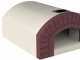 Linea VZ Capri - Forno a legna da incasso con piano cottura 72x70 cm - Capacit&agrave; cottura 3 pizze