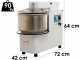 EuroMech ETR 20 2v - Impastatrice a spirale ribaltabile  capacit&agrave; 18Kg - Trifase due velocita