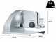 Graef SKS Line 900 Silver - Affettatrice a sbalzo 2 in 1 con affettaverdure - Lama da 190 mm