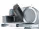 Graef SKS Line 900 Silver - Affettatrice a sbalzo 2 in 1 con affettaverdure - Lama da 190 mm