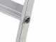 Gierre Stabila AL720, 5 gradini, 2.11 m - Scalandrino in alluminio con cavalletto - Altezza stimata operativa 3.11 m