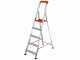 Gierre Stabila AL720, 5 gradini, 2.11 m - Scalandrino in alluminio con cavalletto - Altezza stimata operativa 3.11 m